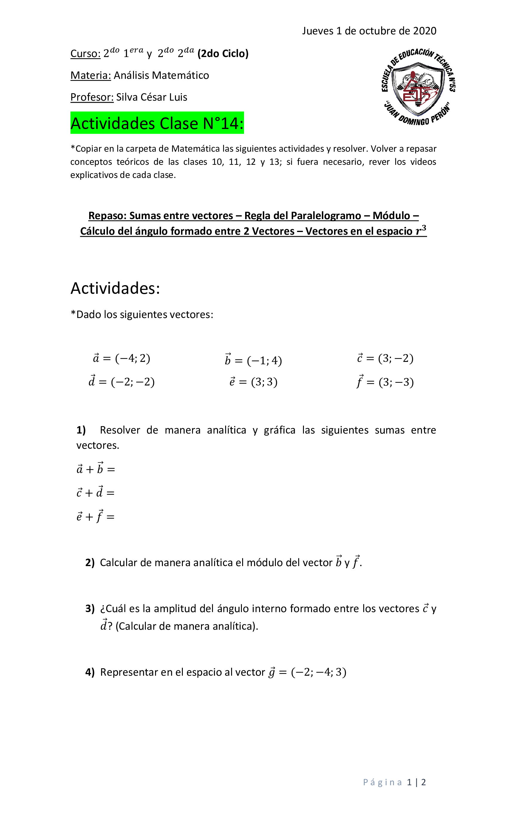 Clase 14 - Parte 1