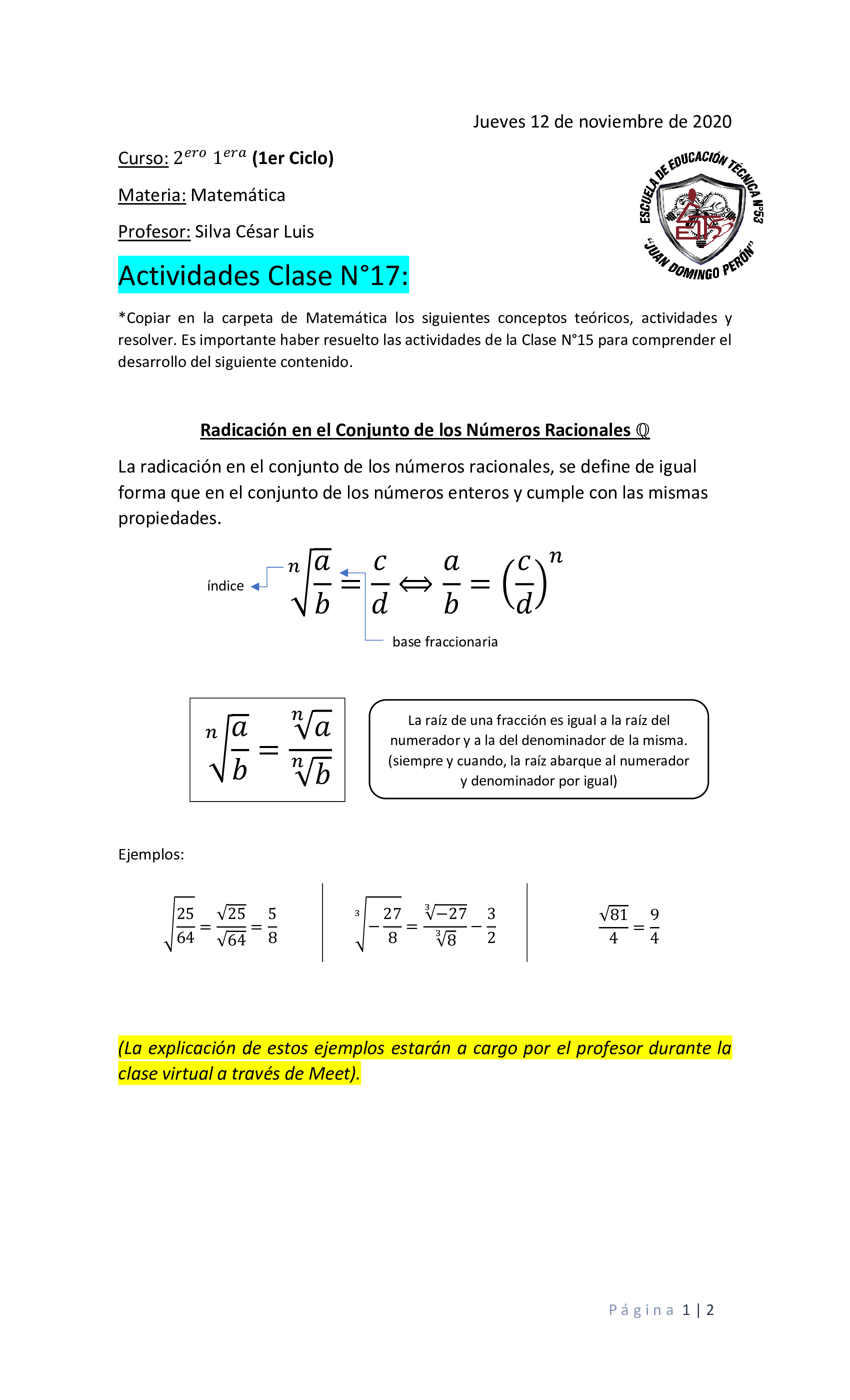 Clase 17 - Parte 1