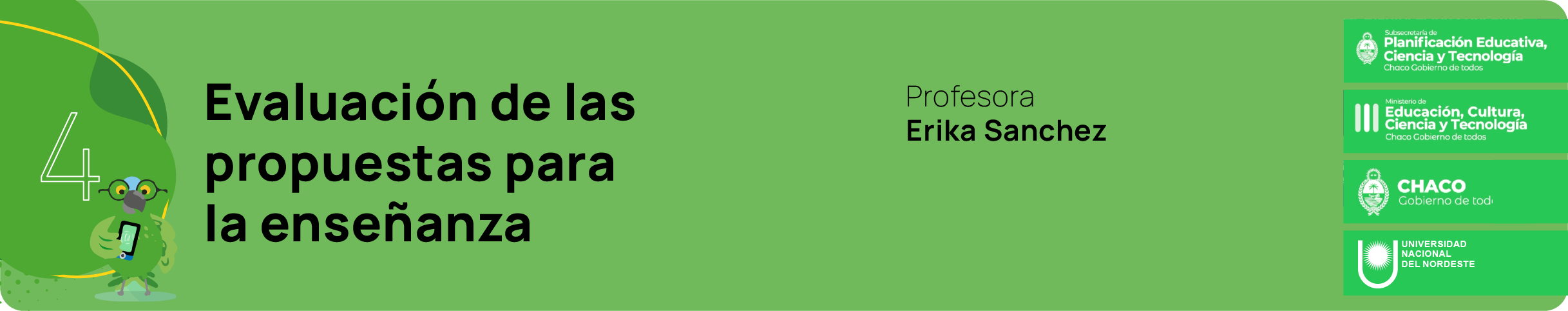 4 - Evaluación para las propuestas de enseñanza