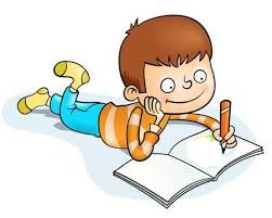 Niño dibuja en el piso