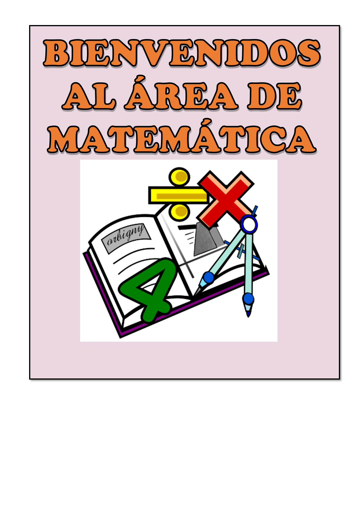 cartel de bienvenida