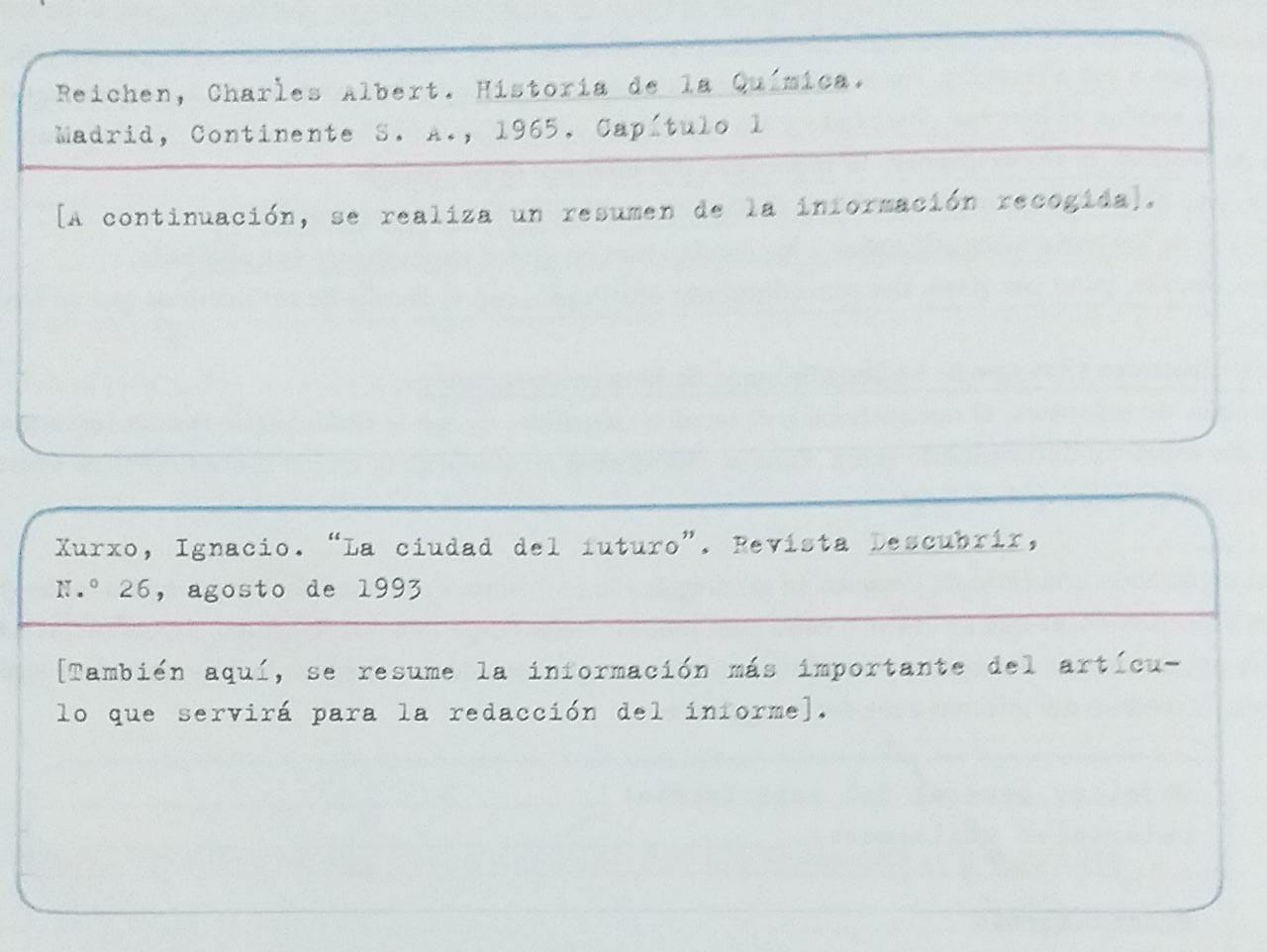 Ejemplos fichas bibl.