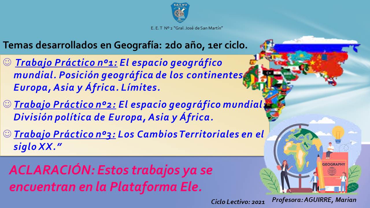 Geografía 2° año