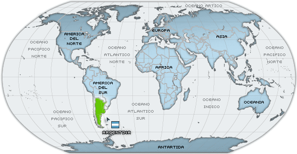 Ubicación geográfica de la república Argentina