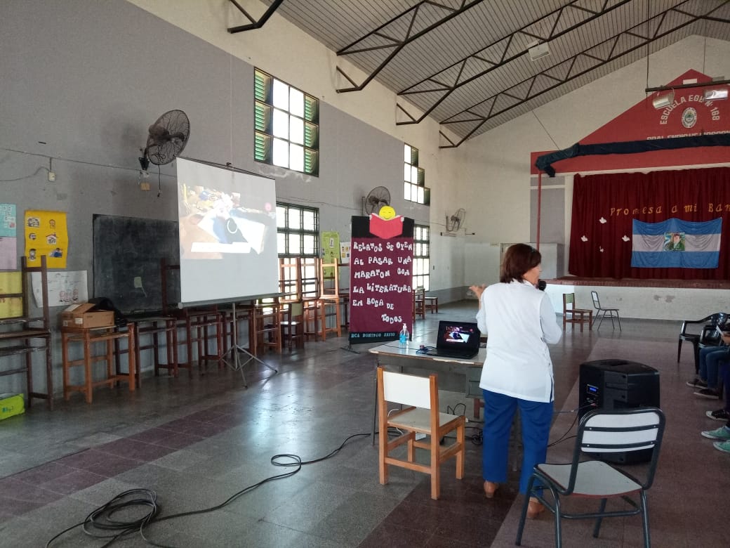 Participacion de la EEP Nº 168 3n el turno mañana y la Biblioteca Escolar "Domingo Savio"
