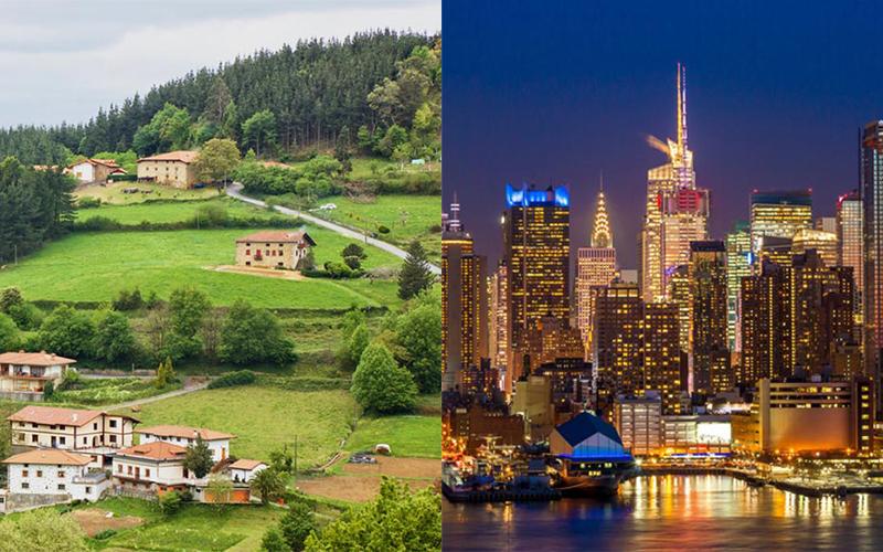 Paisajes Urbanos y Rurales. Comparación